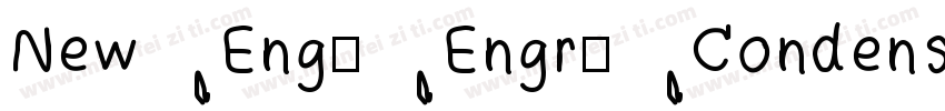 New Eng. Engr. Condensed Normal字体转换